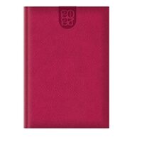 Agenda A5 Datata 2027 Dakota, Hârtie Ivory, Copertă Fucsia – 271418