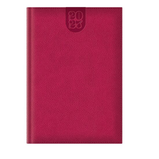 Agenda A5 Datata 2027 Dakota, Hârtie Ivory, Copertă Fucsia – 271418