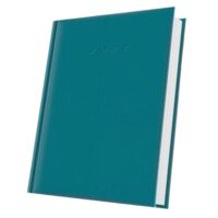 Agenda A5 Datata 2027, 352 Pagini, Coperta Buretată, Turcoaz – 400216593