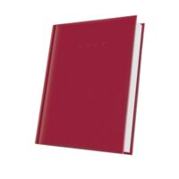 Agenda A5 Datata 2027, 352 Pagini, Coperta Buretată, Roșu – 400216592