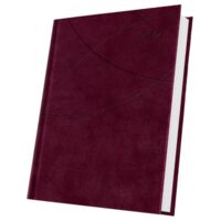Agenda A5 Datata 2027 Premium Deluxe Favignana, 352 Pagini, Coperta Piele Sintetică, Roșu Burgundy, Folio Auriu – 400216654
