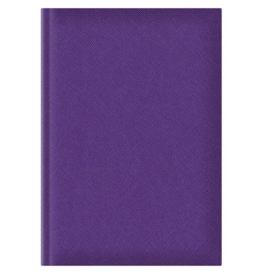 Agenda A5 Nedatata Adria, Hârtie Ivory, Copertă Mov – 261704