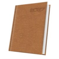 Agenda A5 Datata 2027 Premium Deluxe Arno, 352 Pagini, Coperta Piele Sintetică, Maro Caramel, Folio Bronz – 400216664