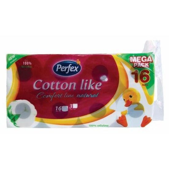 Hârtie igienică Perfex Cotton Comfort Line 3 straturi 16 role
