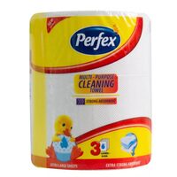 Prosop de hârtie Perfex  Multi Purpose, 3 straturi, extra absorbant, 1 rola