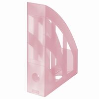 Suport dosare plastic A4 roz transparent 11413291