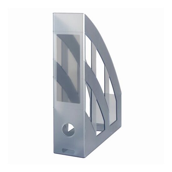 Suport dosare plastic A4 Clasic gri translucid 9471380