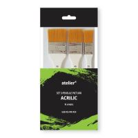 Set 3 pensule tip bidinea par sintetic AT20020