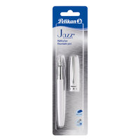 Stilou Metal Jazz Elegance alb, penita M, patron inclus