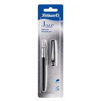 Stilou Metal Jazz Elegance negru,penita M, patron inclus