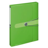 Mapa PP A4 40 mm Eotg inchidere buton cu elastic, Verde Opac 11206133