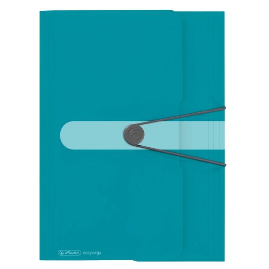 Dosar mapa A4 PP Eogt, buton cu elastic, culoare Turquoise 50015900