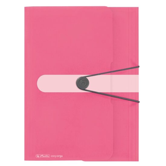 Dosar Mapa A4 PP Eogt, buton cu elastic, culoare Roz 50015917