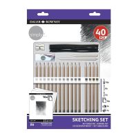 40 piese Sketching Simply Daler Rowney FL644500410