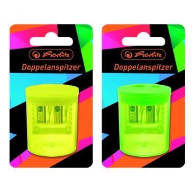 Ascutitoare plastic dubla neon art 50028078