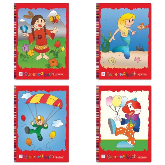 Carte de Colorat A4 128 file Diverse Motive