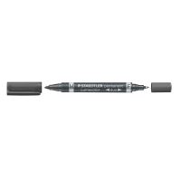 Marker Permanent 2 capete F/M 06mm/1.5mm NEGRU