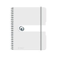 Caiet A5 80F spirala elastic perforat EOTG coperta PP Transparent