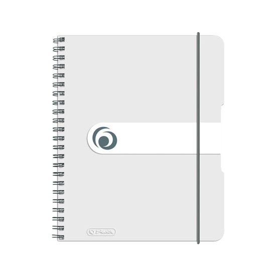 Caiet A5 80F spirala elastic perforat EOTG coperta PP Transparent