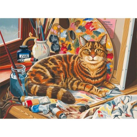 Pictura pe numere Pisici 109105 30  x 40 cm