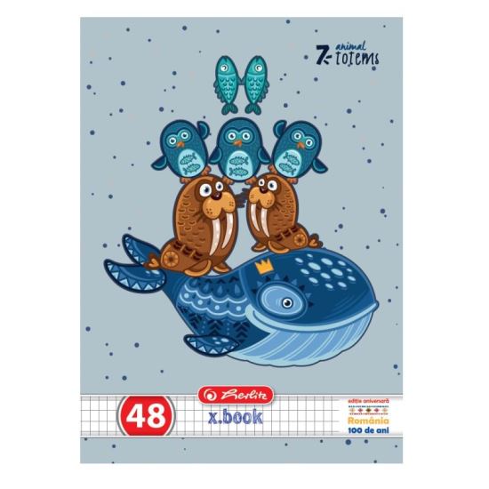 Caiet A5 48 file motiv TOTEM - patratele 9473790