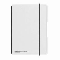 Caiet My.Book Flex A6 40F patratele Transparent cu logo negru 9469280