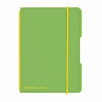 Caiet My.Book Flex A6 40F patratele Verde Deschis Transparent cu logo galben 9469420
