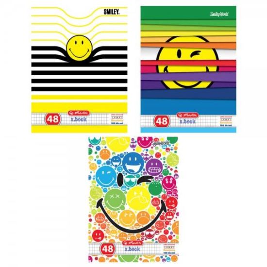 Caiet A5 48 file  Patratele Smiley 9480630/43930