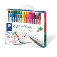 Fineliner triplus Staedtler 0.3mm 42 culori / set ST-334-C42