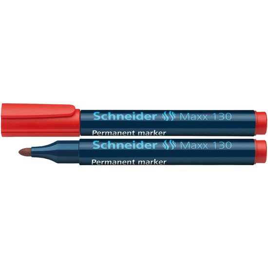 Marker permanent vârf rotund 1-3 mm Schneider 130 rosu
