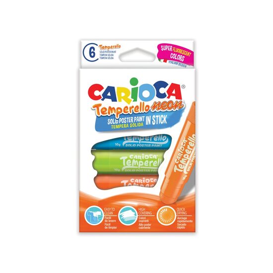 Creion-tempera Temperello Neon 6/set