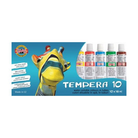 Tempera GIRAFA 16ml 10 culori K162 548G
