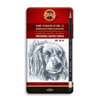 Set  Creioane GrafitTOISON D'OR 8B-2H
