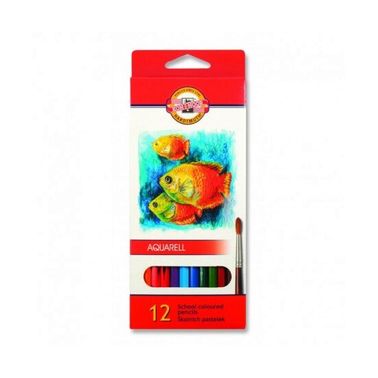 Creioane Color Aquarell PESTI 12 culori K3716-12P