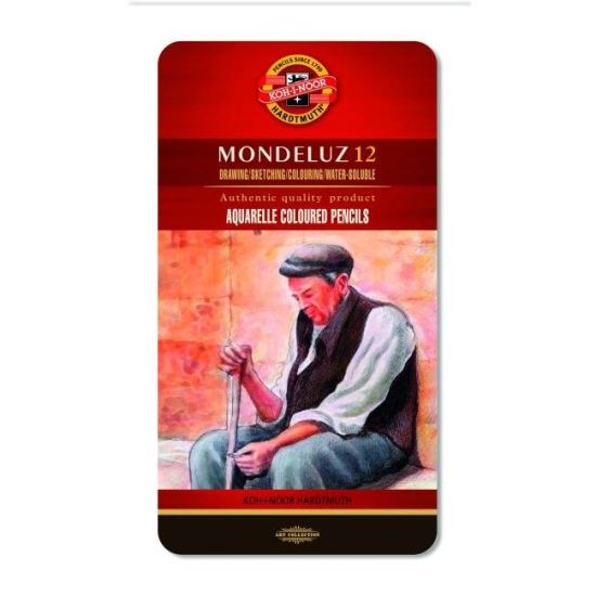 Creioane Aquarell Mondeluz 12 culori Maron
