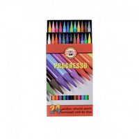 Set creioane fara Lemn Progresso 24 culori K8758-24