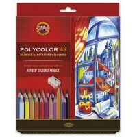 Set 48 POLYCOLOR + ascutitoare + 1500 K3836-48
