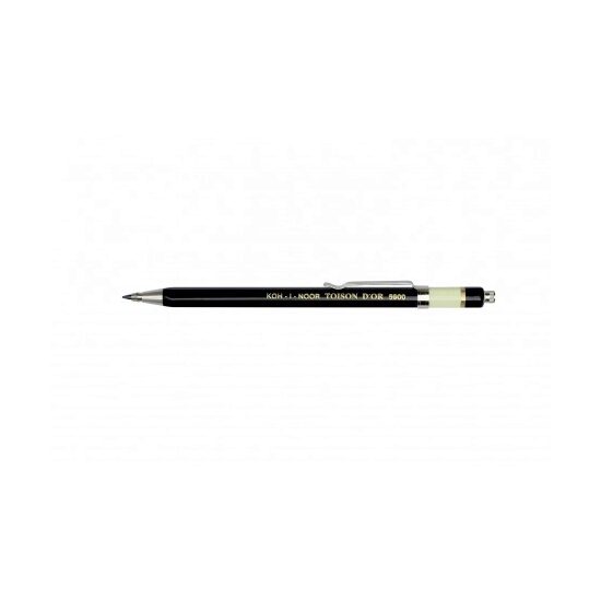 Creion mecanic TOISON D'OR 2mm clip metalic NEGRU