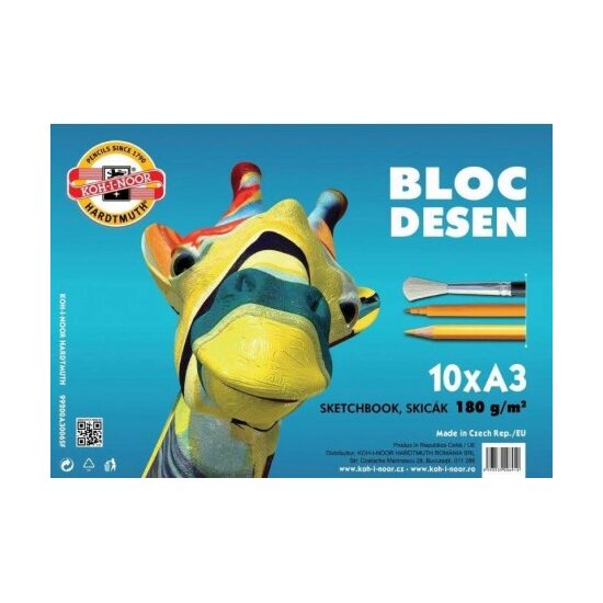 Bloc desen A3 GIRAFA 180gr/mp, 10coli