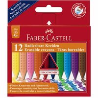 Creioane Colorate Plastic Faber-Castell 12 culori Jumbo