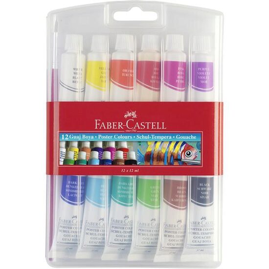 Tempera 12 Culori 12 ml Faber-Castell