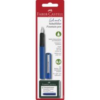 Blister Stilou Scolar Albastru si 6 Cartuse Faber-Castell