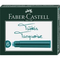 Cartuse Cerneala Mici Turcoaz 6 Buc/cutie Faber-Castell