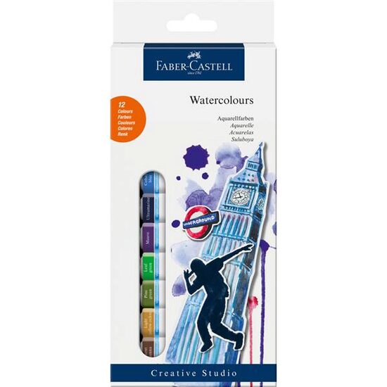 Tempera Acuarele 12 Culori 12ml Faber-Castell