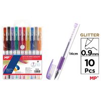 Set 10 pixuri cu gel Glitter 0,9 mm PE105