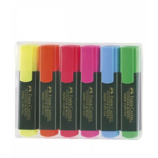 Textmarker 1548 Faber-Castell 6 culori/set
