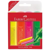 Textmarker Superfluorescent 1546 Faber-Castell 4 culori