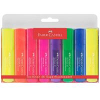 Textmarker Superfluorescent 1546 Faber-Castell 8 buc