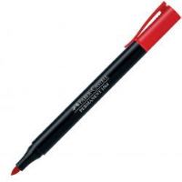 Marker Permanent Slim 1564 Faber-Castell Rosu