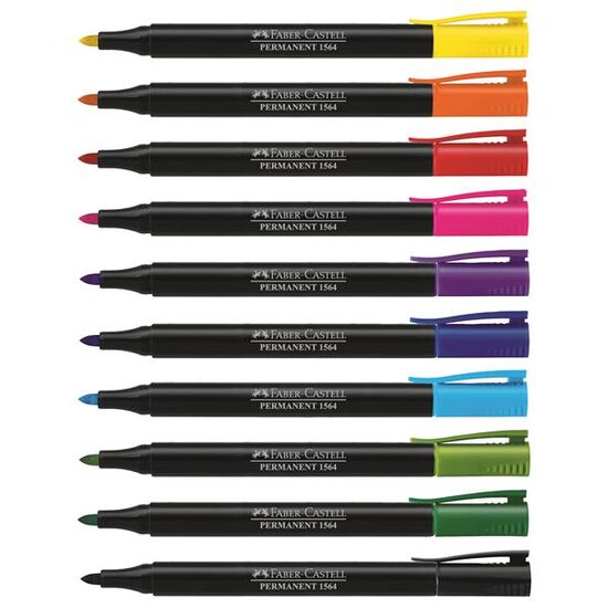 Marker Permanent Slim 1564 Faber-Castell Albastru
